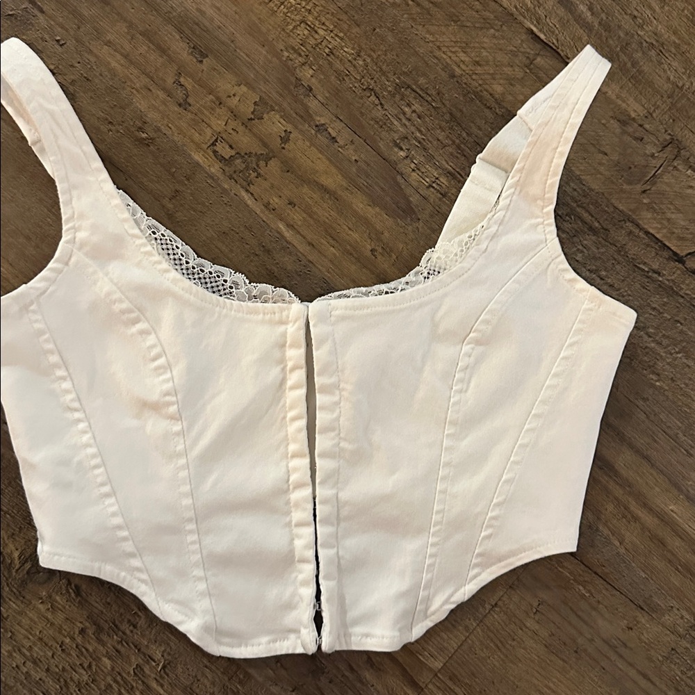 Garage Cropped Corset Top